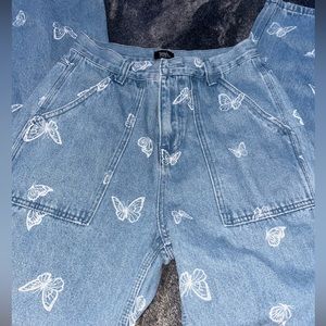 butterfly baggy jeans size 6
